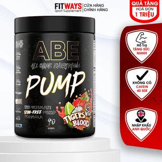 Applied Nutrition ABE PUMP - ZERO STIM PRE WORKOUT Không Caffeine - (40 Servings)