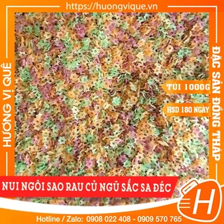 Nui Ngôi Sao Rau Củ Ngũ Sắc Sa Đéc - Túi 1000g - Đặc Sản Đồng Tháp