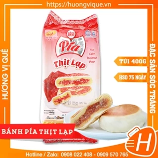 Bánh Pía Thịt Lạp Tân Huê Viên - Túi 400g(4 Cái) - Đặc Sản Sóc Trăng