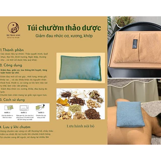 Túi Chườm Nóng Thảo Dược Dr.Anh-Viện Y Học Cổ Truyền, Túi chườm giảm đau cổ vay gáy lưng bụng chân tay | Linhducon