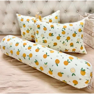 Combo ruột gối đầu và ruột gối ôm cotton poly Ngọc Linn_Bedding