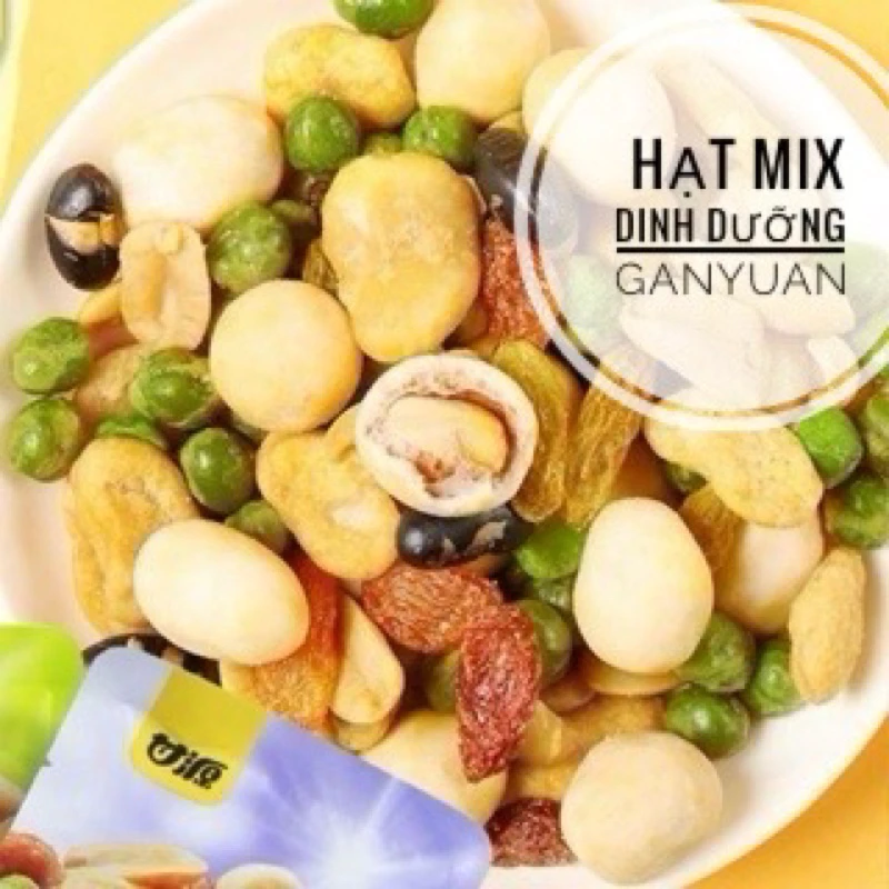 500g Gói Hạt Mix Dinh Dưỡng GANYUAN 30G, Hạt Dinh Dưỡng Mix Trái Cây Sấy Giòn, Hạt Ngũ Cốc Sấy Khô Tẩm Vị Nội Địa