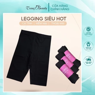 Quần legging lửng ngố,  thể thao thun co giãn 4 chiều