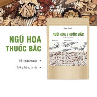 Bột Ngũ Hoa hạt Thuốc Bắc Mặt nạ  nguyên chất giúp giảm mụn, dưỡng trắng da - GULA