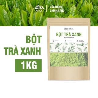 Bột trà xanh nguyên chất [ 500Gr ] Mặt nạ trà xanh đắp mặt giúp bóc bã nhờn, ngừa mụn, mờ thâm - GULA