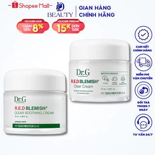 Kem Dưỡng Dr.G R.E.D Blemish Clear Soothing Cream 70ml giúp dưỡng ẩm và phục hồi sâu cho da