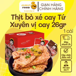 Thịt bò chay cay gói 26g tẩm vị ăn liền