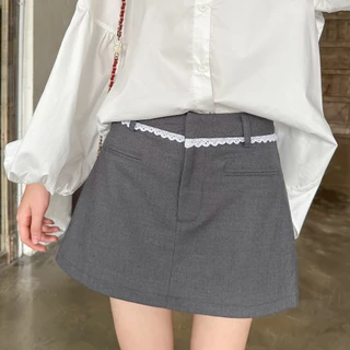 KIDO - Chân váy dáng A phối ren TANNY SKIRT