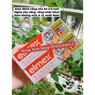 Kem đánh răng Elmex nuốt được cho trẻ 2-6 tuổi