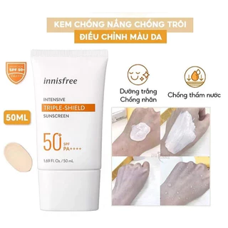 Mẫu mới- Kem chống nắng trắng da dưỡng ẩm innisfree kiềm dầu tốt 50ml Hàn Quốc -Moris