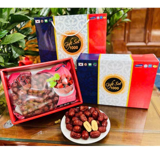 [Hộp 3 màu] Táo Đỏ Sấy Khô Hàn Quốc Hộp 1Kg - Loại 1