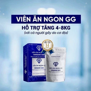 Viên Ăn Ngon GG hỗ trợ tăng cân an toàn với cả người gầy lâu năm, giúp ăn ngon ngủ ngon tiêu hoá khoẻ và hấp thu tốt