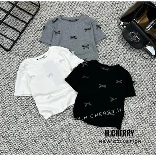 Áo phông nơ form babytee cute hot trend nữ