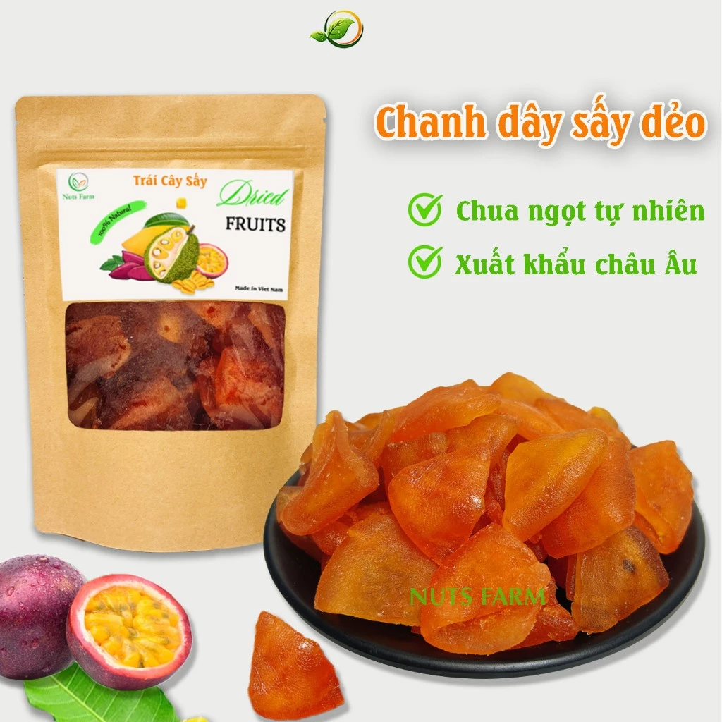 Chanh dây sấy dẻo Nuts Farm 300g, chua ngọt, ít đường