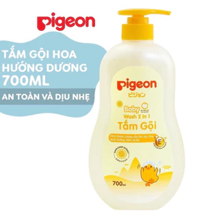 [CHÍNH HÃNG Chai Lớn ] Sữa Tắm Gội Toàn Thân Cho Bé Pigeon Baby Wash 2in1 700ml-200ml