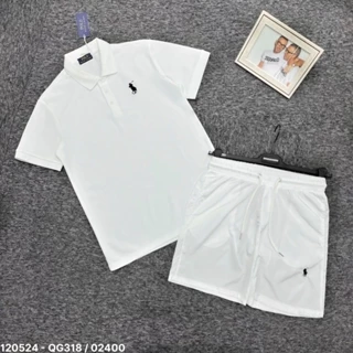 Set Bộ Polo hè Saint Laurent cao cấp 3 màu họa tiết thêu logo phong cách trẻ trung (new)