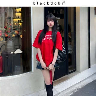 Áo thun BLACKDOKI-FED , áo phông basic hiện đại cá tính chất cotton dày dặn oversize nam nữ