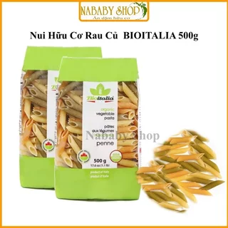 Nui ống xéo rau củ hữu cơ Bioitalia 500g