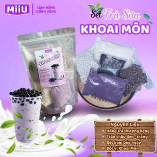 Set trà sữa khoai môn trân châu tự pha cao cấp siêu ngon ( tặng quà khi mua set 25-30 ly)