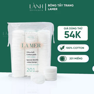 Bông tẩy trang Lamer 100% cotton tự nhiên mềm mịn 201 miếng
