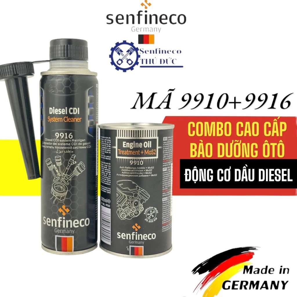 Combo Bảo Dưỡng Cao Cấp Ô TÔ Máy Dầu [ Diesel ] >Vệ Sinh Hệ Thống Nhiên Liệu 9916 >Phụ Gia Nhớt 9910