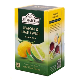 Trà đen hương Chanh Ahmad 40g - Ahmad Lemon & Lime Tea 40g/20bags (túi lọc có bao thiếc - 20 túi/hộp)