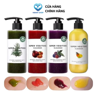 (Date Mới) Sữa Rửa Mặt Rau Củ Thải Độc Super Vegitoks Cleanser Wonder Bath 300ml