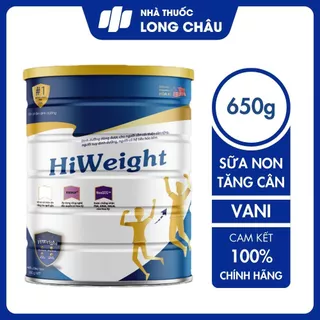 Sữa Tăng Cân Hiweight 650g Sữa Bột Dành Cho Người Gầy Và Trẻ Trên 10 Tuổi Chính Hãng Japa Kids