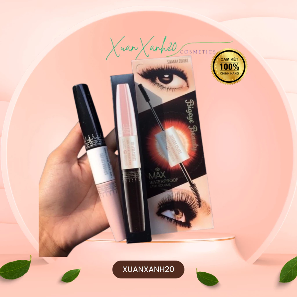 Mascara 2 đầu dài dày cong  mi, chống nước Sivanna HF891 Chính hãng Thái Lan