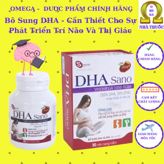 Viên Uống DHA Sano - [Date 02/2026] - Bổ Sung DHA Và EPA Cho Cơ Thể Mẹ  (Hộp 30 viên)