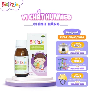 Kẽm hữu cơ Biolizin Aplicaps by clover 50ml 1 lọ