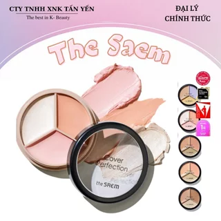 Che Khuyết Điểm Triệt Sắc The Saem Cover Triple Pot Concealer 4.5g