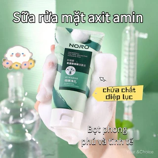 Sữa rửa mặt axit amin NORO Chlorophyll Làm Sạch Sâu,Thu Nhỏ lỗ chân lông