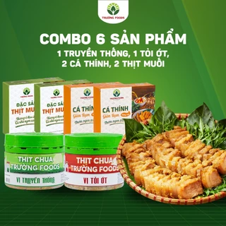 Combo 6 Thịt Chua Trường Foods (2 Cá Thính, 2 Thịt Muối, 1 Thịt Chua Tỏi Ớt, 1 Truyền Thống) - CN Hà Nội