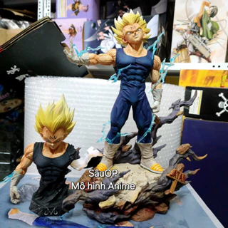 Mô hình nhân vật Vegeta Super Saiyan cấp 2 kèm bán thân 32cm (Mô hình Dragon Ball figure)