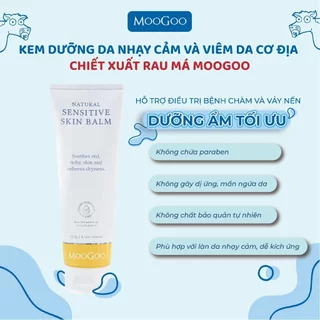 Kem Sensitive Skin Moogoo chiết suất rau má cho da cơ địa, vảy nến, chàm sữa, Hàng chính hãng Úc