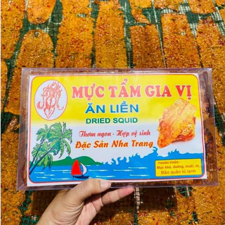 Mực Cán Tẩm Gia Vị Nguyên Con Loại Ngon - Đặc Sản Nha Trang 500g