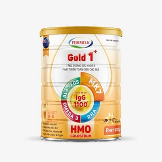 Sữa bột Fidimilk Gold 1+ 900g - cho trẻ phát triển toàn diện, giảm nôn trớ