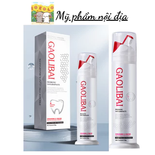 Gel Đánh Răng Gaolibai Với Nano Bạc - Giảm Cao Răng, Mảng Bám 120g [Nội Địa Trung]