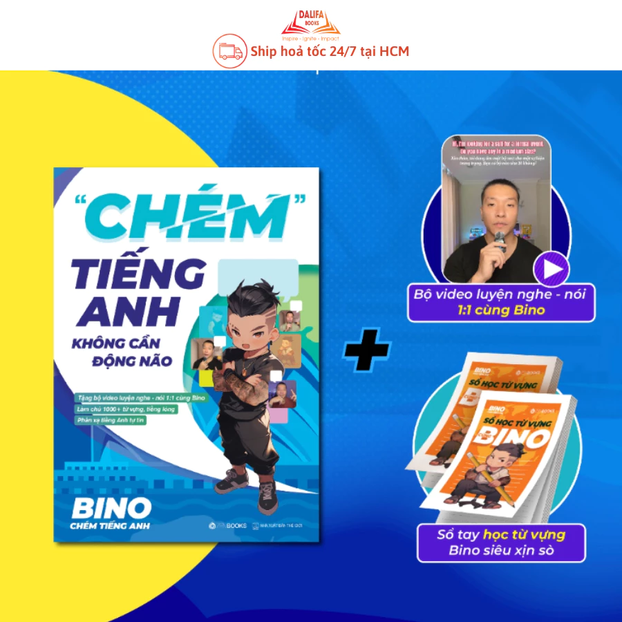 Sách - Chém Tiếng Anh Không Cần Động Não (Bino Chém tiếng anh)