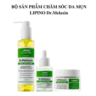 Bộ Sản Phẩm Chăm Sóc Da Mụn Dr.Melaxin Lipino, Giúp dịu da, kiểm soát dầu, dành cho da dầu mụn, da nhờn