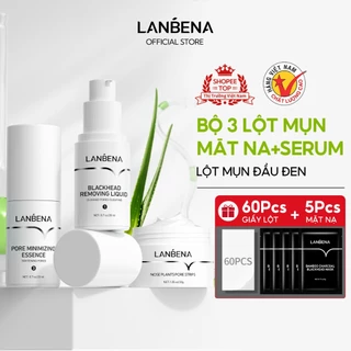 Mặt Nạ Lột Mụn Đầu Đen Lanbena Cây Lô Hội / Làm Mềm Serum Giảm Mụn Đầu Đen / Tinh Chất Thu Nhỏ Lỗ Chân Lông Mũi Sạch Hơn