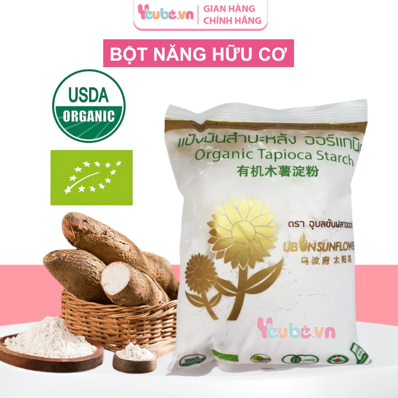 Bột Năng Hữu Cơ Ubon YEUBEVN Làm Bánh Cho Bé Ăn Dặm Bột Củ Năng Làm Bánh Da Lợn Bánh Bột Lọc