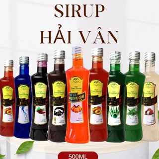 Siro Hải Vân 500ML - Thơm Ngon Chuyên Dùng Pha Chế Trà Trái Cây, Soda, Cocktail.