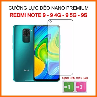 Cường lực Xiaomi Redmi Note 9, Note 9S, Note 9 4G, Note 9 5G, cường lực dẻo 9H+