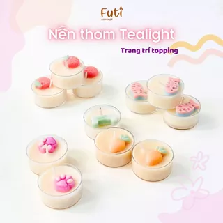 Nến Tealight Xinh Xắn, Nến Mini Trang Trí Topping Dễ Thương