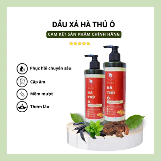 Dầu xả hà thủ ô, dầu xả thảo dược dung tích 300, 500ml mượt tóc, cấp ẩm, ngăn khô sơ chẻ ngọn