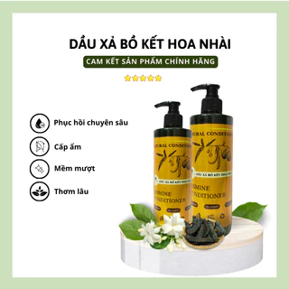 Dầu xả bồ kết hoa nhài Yêu Thiên Nhiên, dầu thảo dược nguyên chất tự nhiên 100% cấp ẩm cho tóc, mềm mượt, óng ả