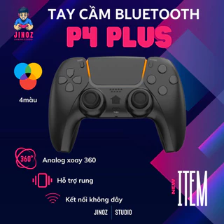 Tay cầm chơi game fifa online 4 P4 plus - Tay cầm không dây bluetooth xoay 360 - Phiên bản nâng cấp T411- Full Skill F04