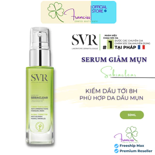 Serum SVR Sebiaclear Serum Giảm Mụn, Thông Thoáng Lỗ Chân Lông, Làm Mềm Mịn Da 30ml